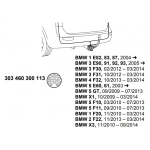 комплект электрики фаркопа Westfalia 303460300113 BMW