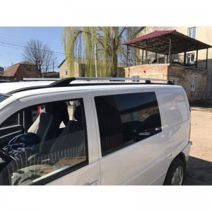 Рейлинги хромированные для Mercedes Vito W638 1996-2003гг. с пластиковыми опорами