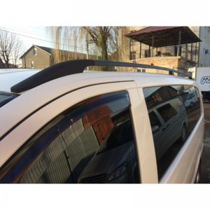 Рейлинги черные для Mercedes Vito/Viano W639 2003-14гг. с пластиковыми опорами