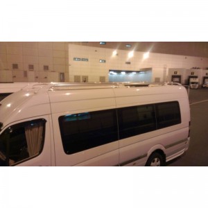 Рейлинги Shark (белые опоры) для Volkswagen Crafter 2006-2017гг
