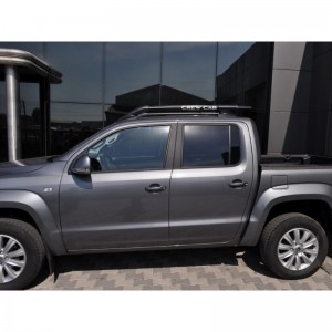 Рейлинги Shark Black (с поперечинами) для Volkswagen Amarok