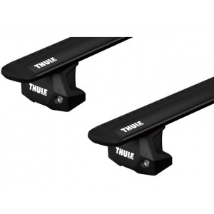 Багажник в штатные места на рейлинге Thule Wingbar Evo Black для Toyota Corolla Cross 2020-