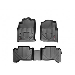 Коврики салона WeatherTech Toyota Tacoma 2005-2011 Double Cab, Черные Без фиксаторов