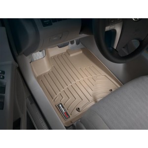 Коврики салона Toyota Highlander 2008-14 Hibrid  WeatherTech 451311-451152, Бежевые