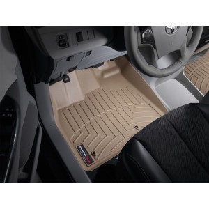 Коврики салона WeatherTech Toyota Sienna 2011-2012, Бежевые для 7 местной