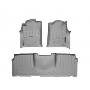 Коврики салона WeatherTech Toyota Tacoma 2005-2011 Double Cab, Серые Без фиксаторов