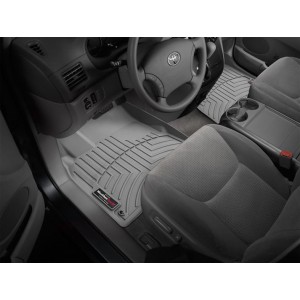 Коврики салона WeatherTech Toyota Sienna 2003-2010, Серые 1+2 ряд. Передний ряд раздельный