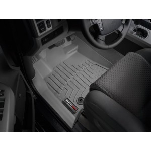 Коврики салона передние Toyota Tundra 2014- Crew Max WeatherTech 464081, Серые