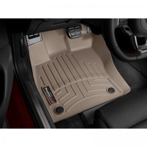 Коврики салона Volkswagen Golf 2013- WeatherTech 45496-1-2, Бежевые