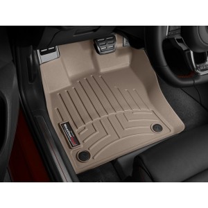 Коврики салона передние​ Audi A3 2014- WeatherTech 454961, Бежевые