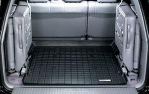 Коврик багажника WeatherTech 40124 Toyota Land Cruiser 100, Черный для авто с откидным сиденьем