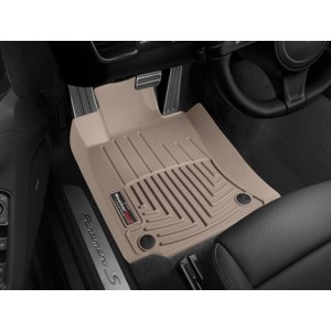 Коврики салона Porsche Panamera 2009- WeatherTech 45257-1-2 , Бежевые