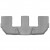 Коврики  Volvo XC90 2015- гибрид WeatherTech 46828-1-4-3, серые