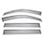 Toyota Highlander ДЕФЛЕКТОРЫ ОКОН WELLVISORS 3-847TY016 ХРОМ