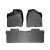 Коврики салона WeatherTech Toyota Sienna 2011-2012, Черные для 8 местной модели