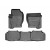 Коврики салона WeatherTech Land Rover / Range Rover Discovery 4 2013-, Черные