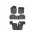 Коврики салона Mercedes GL-Class X166 2012- WeatherTech 444013, 3-й ряд, черный