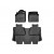 Коврики салона WeatherTech Toyota Tundra 2014- Crew Max, Черные