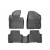 Коврики салона WeatherTech Hyundai Santa Fe 2012-, Черные