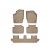 Коврики салона Volvo XC90 2003- WeatherTech 450533, Третий ряд, бежевый