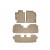 Коврики салона  Toyota Highlander 2008-14 WeatherTech 451153, 3-й ряд, бежевый