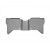 Коврики салона Toyota Hilux 2012- WeatherTech 464061-461002 , Серые