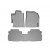 Коврики салона  Toyota Highlander 2008-14 WeatherTech 46115-1-2, Серые