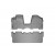 Коврики салона WeatherTech Toyota Sienna 2003-2010, Серые 1+2 ряд. Передний ряд цельный