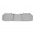 Коврики салона WeatherTech Land Rover / Range Rover Discovery 4 2013-, Серые