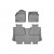 Коврики салона Toyota Tundra 2014- Crew Max WeatherTech 464081-460938 , Серые
