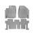Коврики салона Nissan Pathfinder 2013- WeatherTech 46445-1-2 , Серые