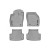 Коврики салона Volkswagen Golf 2013- WeatherTech 46496-1-2, Серые