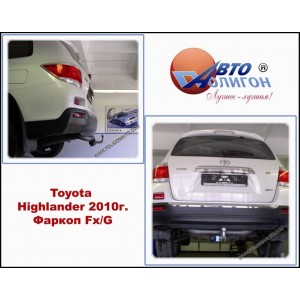 Фаркоп TOYOTA Highlander 2007-2013 Полигон Авто  Фаркоп TOYOTA Highlander 2007-2013 Полигон Авто