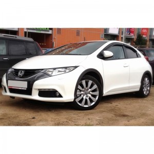 Honda Civic (Htb) 2012- Дефлекторы окон, 4 шт, темные, EGR. Honda Civic (Htb) 2012- Дефлекторы окон, 4 шт, темные, EGR.