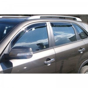 Kia Sorento 2009- Дефлекторы окон, 4 шт, темные, EGR. Kia Sorento 2009- Дефлекторы окон, 4 шт, темные, EGR.
