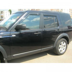 Land Rover Discovery 2010- Дефлекторы окон, 4 шт, темные, EGR. Land Rover Discovery 2010- Дефлекторы окон, 4 шт, темные, EGR.
