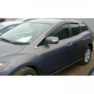 Mazda CX-7 2006-2009 - Дефлекторы окон, 4 шт, темные, EGR. Mazda CX-7 2006-2009 - Дефлекторы окон, 4 шт, темные, EGR.