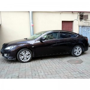 Mazda 6 Sed 2008-2012 - Дефлекторы окон, 4 шт, темные, EGR. Mazda 6 Sed 2008-2012 - Дефлекторы окон, 4 шт, темные, EGR.
