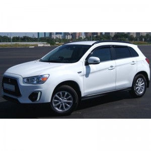 Mitsubishi ASX 2010- Дефлекторы окон, 4 шт, темные, EGR. Mitsubishi ASX 2010- Дефлекторы окон, 4 шт, темные, EGR.