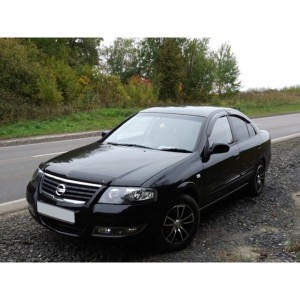 Nissan Almera Classic 2006-2012 - Дефлекторы окон, 4 шт, темные, EGR. Nissan Almera Classic 2006-2012 - Дефлекторы окон, 4 шт, темные, EGR.