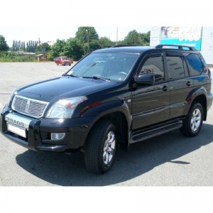 Toyota Land Cruiser Prado 120 2003-2009 - Дефлекторы окон, 4 шт, темные. EGR. Toyota Land Cruiser Prado 120 2003-2009 - Дефлекторы окон, 4 шт, темные. EGR.