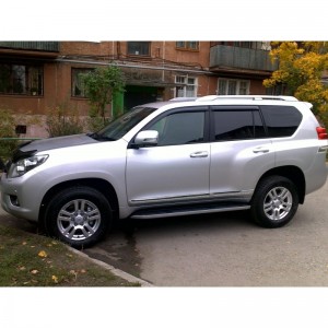 Toyota Land Cruiser Prado 150 2009-   Дефлекторы окон, 4 шт, темные. EGR. Toyota Land Cruiser Prado 150 2009-   Дефлекторы окон, 4 шт, темные. EGR.