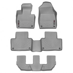 Коврики  Volvo XC90 2015- WeatherTech 46828-1-2-3, Серые Коврики  Volvo XC90 2015- WeatherTech 46828-1-2-3, Серые