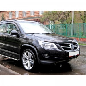 Volkswagen Tiguan 2007-2016 - Дефлектор капота, темный, EGR. Volkswagen Tiguan 2007-2016 - Дефлектор капота, темный, EGR.