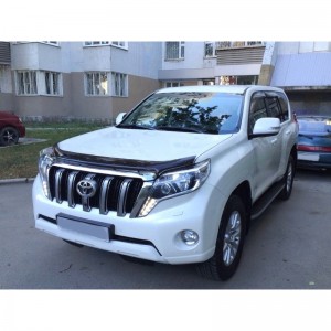 Toyota Land Cruiser Prado 2014-2016 - Дефлектор капота, темный, EGR. Toyota Land Cruiser Prado 2014-2016 - Дефлектор капота, темный, EGR.