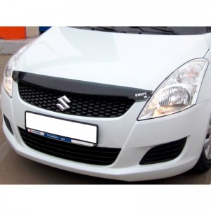 Suzuki Swift 2011-2017 Дефлектор капота, темный, EGR. Suzuki Swift 2011-2017 Дефлектор капота, темный, EGR.