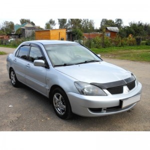 Mitsubishi Lancer 2003-2006 - Дефлектор капота, темный, EGR. Mitsubishi Lancer 2003-2006 - Дефлектор капота, темный, EGR.