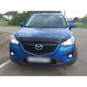 Mazda CX-5 2012-2016 Дефлектор капота, темный, EGR. Mazda CX-5 2012-2016 Дефлектор капота, темный, EGR.