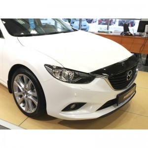 Mazda 6 2013-2016 - Дефлектор капота, темный, EGR. Mazda 6 2013-2016 - Дефлектор капота, темный, EGR.