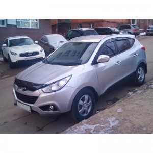 Hyundai iX35 2010-2015 - Дефлектор капота, темный. EGR. Hyundai iX35 2010-2015 - Дефлектор капота, темный. EGR.